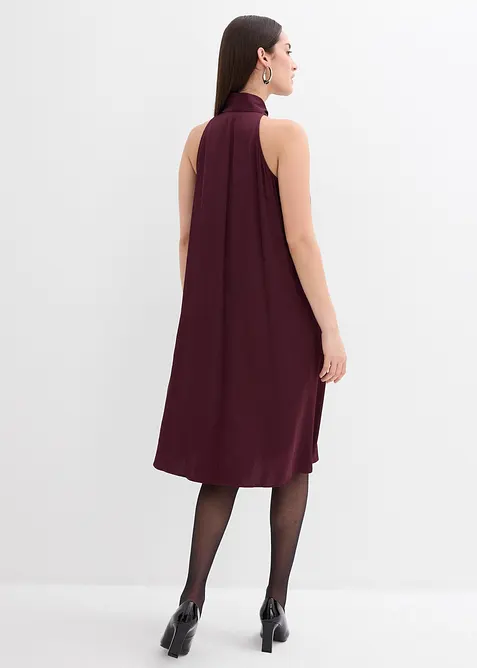 Robe courte en satin de viscose mélangée, bonprix