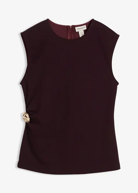 Top à boucle décorative en crêpe, bonprix