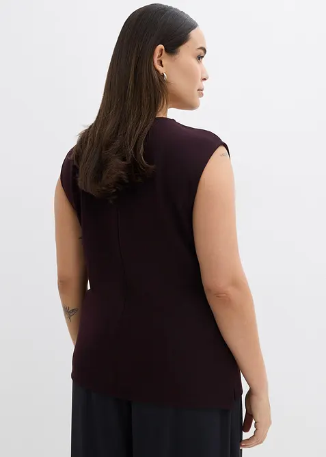 Top &agrave; boucle d&eacute;corative en cr&ecirc;pe, bonprix