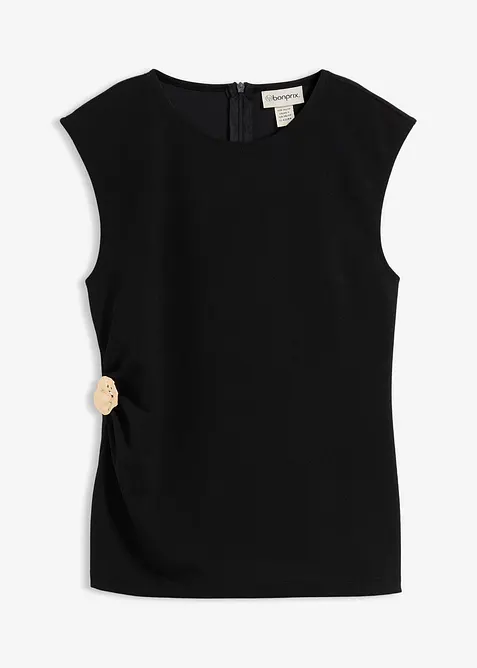 Top à boucle décorative en crêpe, bonprix