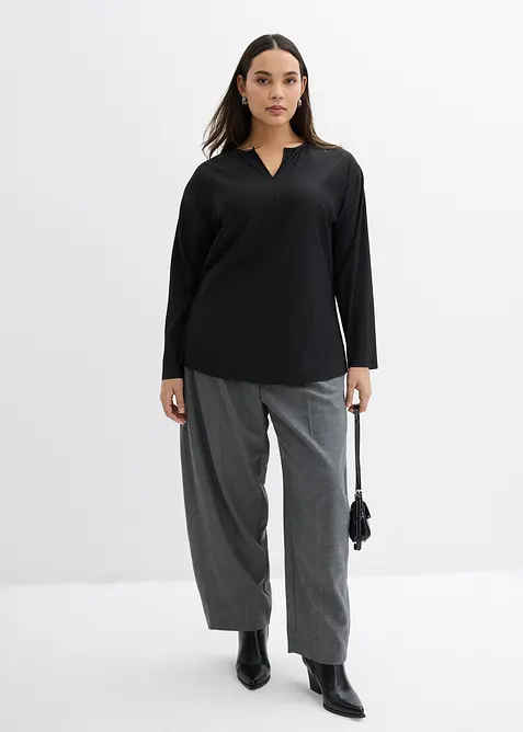 T-shirt plissé, bonprix