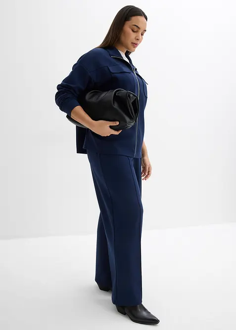 Pantalon bootcut légèrement brillant, bonprix