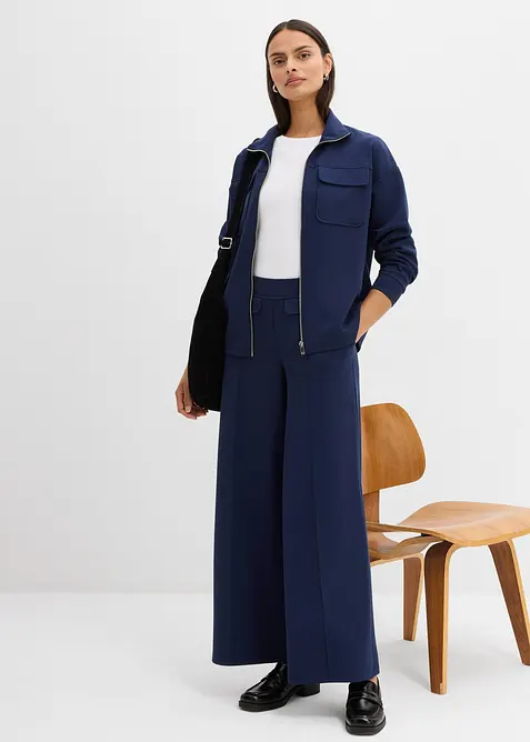 Pantalon bootcut légèrement brillant, bonprix