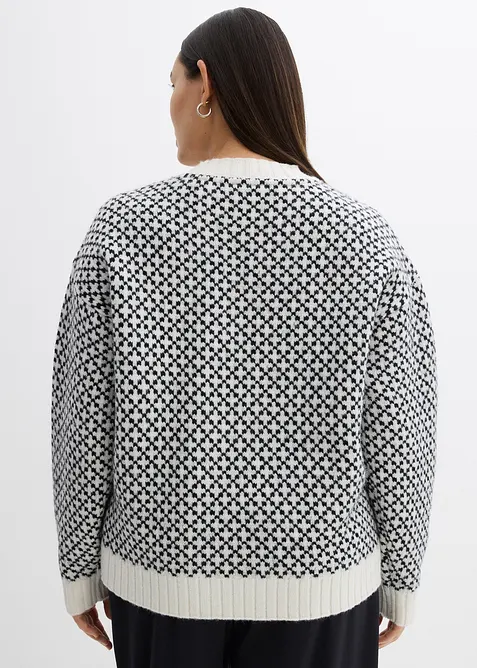 Pull en grosse maille avec laine, bonprix