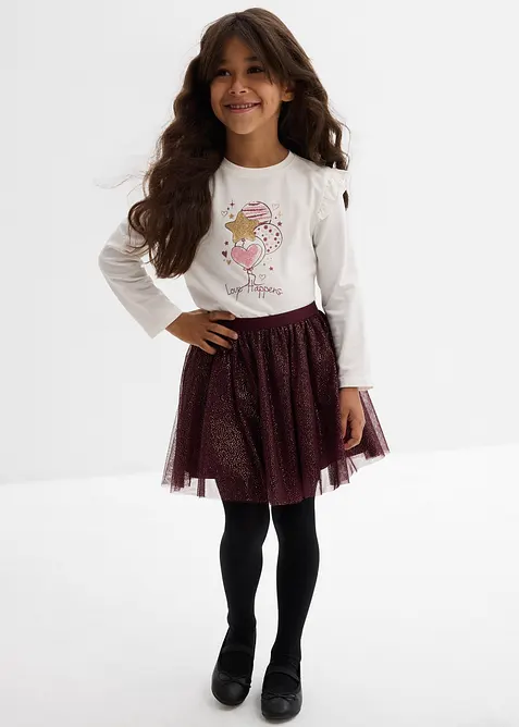 Jupe courte en tulle, bonprix