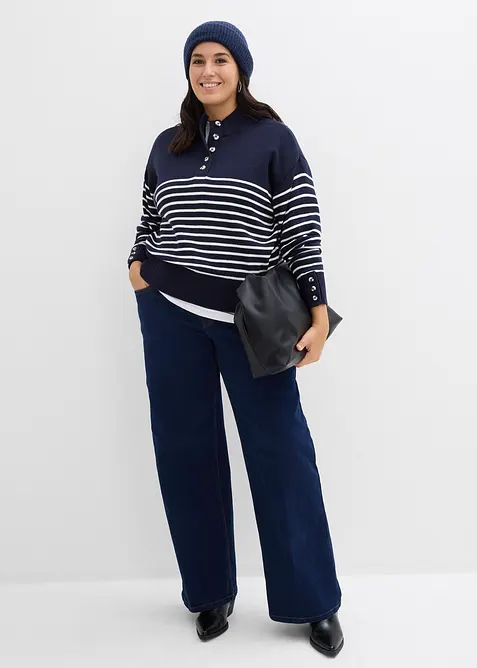 Jean droit taille mi-haute, bonprix