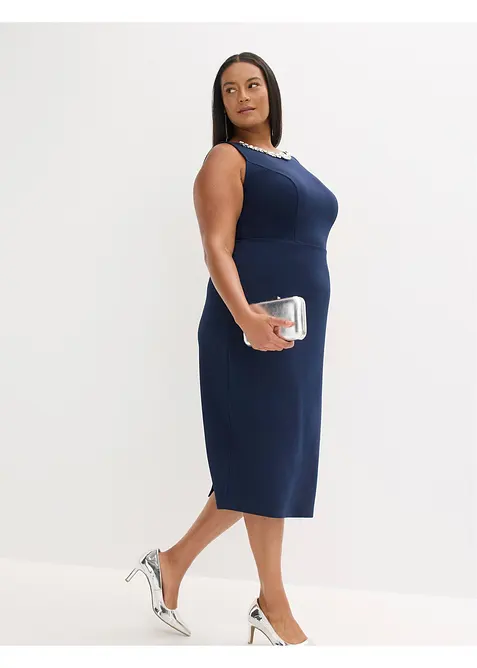 Robe cocktail avec strass, bonprix