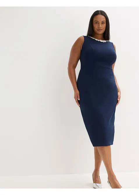 Robe cocktail avec strass, bonprix