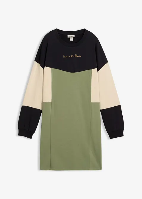 Robe sweat 100% coton, bonprix