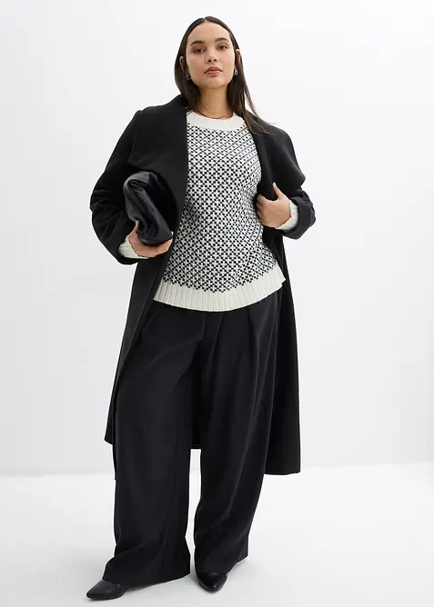 Pull en grosse maille avec laine, bonprix