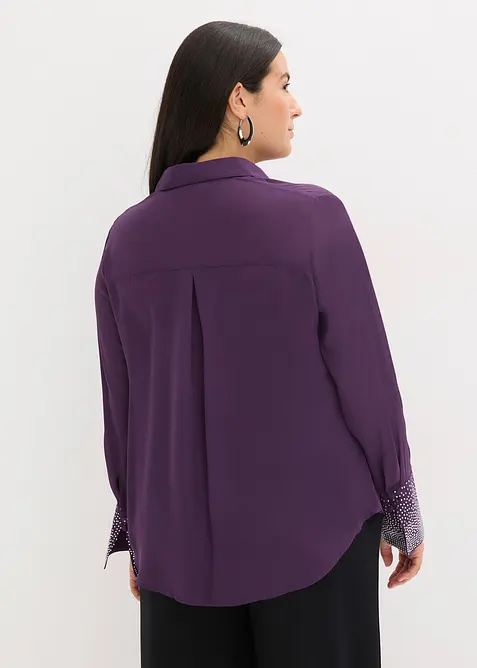 Chemisier avec manchettes à strass, bonprix