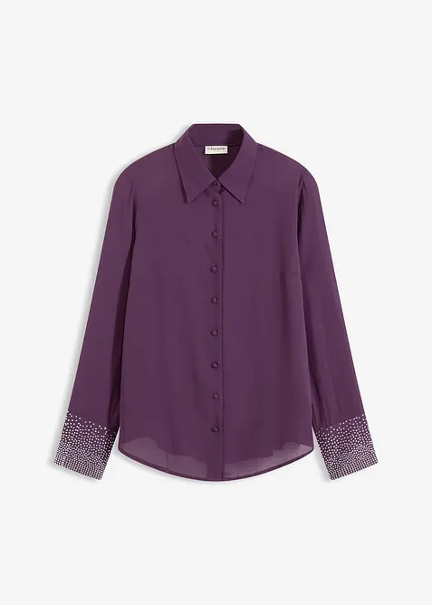 Chemisier avec manchettes à strass, bonprix