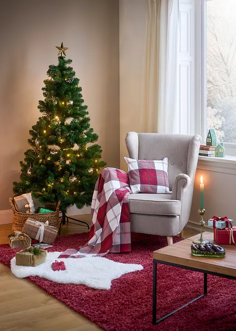 Plaid à carreaux, bonprix