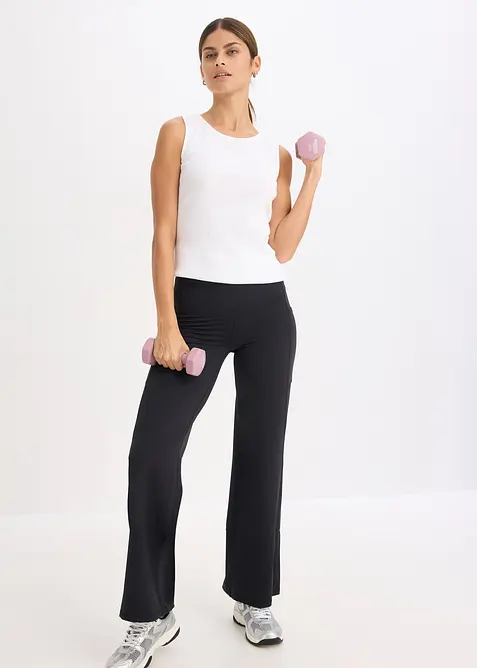 Pantalon de sport  confortable à jambe réglable, bonprix