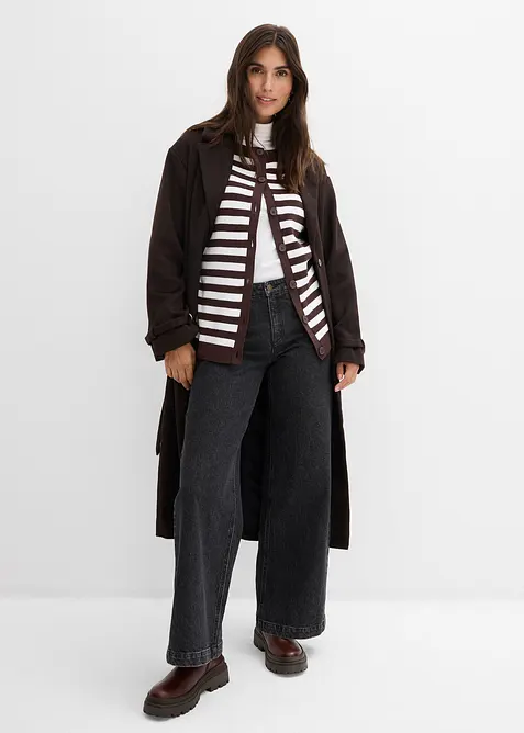 Gilet en fine maille, col rond, bonprix