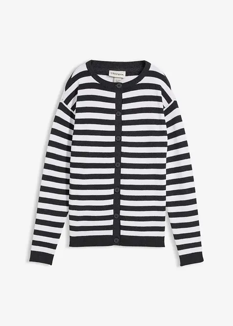 Gilet en fine maille, col rond, bonprix