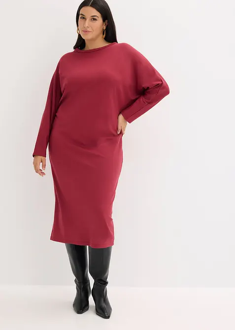 Robe midi en Punto di Roma confortable, bonprix