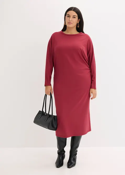 Robe midi en Punto di Roma confortable, bonprix