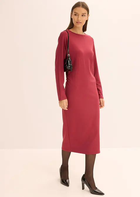 Robe midi en Punto di Roma confortable, bonprix