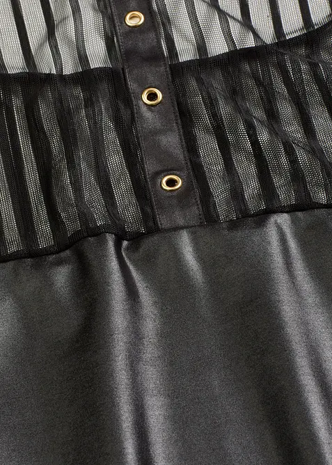 Nuisette dos-nu effet wetlook, bonprix