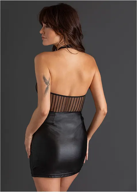 Nuisette dos-nu effet wetlook, bonprix