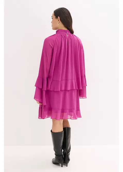 Robe en mousseline à volants, bonprix