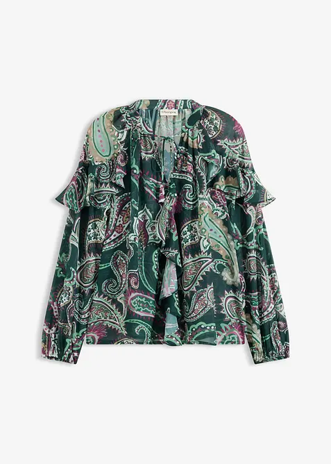 Blouse à volants, bonprix