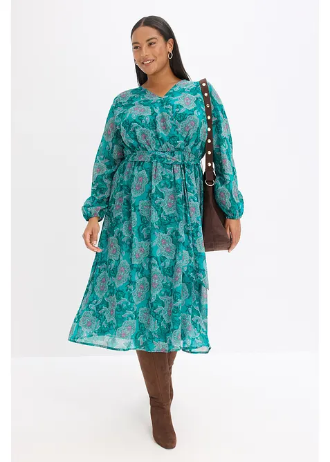 Robe en mousseline à imprimé paisley, bonprix