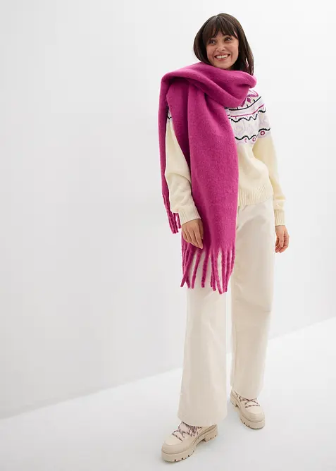 Pantalon large en velours côtelé, bonprix