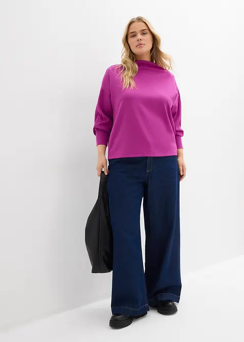 Sweat oversize en matière néoprène douce, bonprix