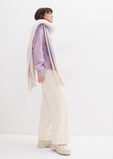 Gilet raccourci en maille oversize, bonprix