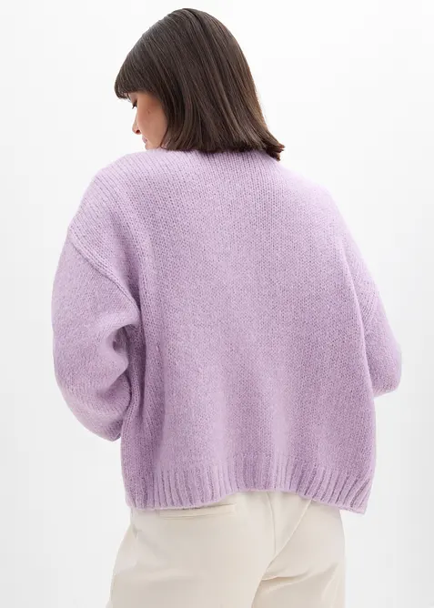 Gilet raccourci en maille oversize, bonprix