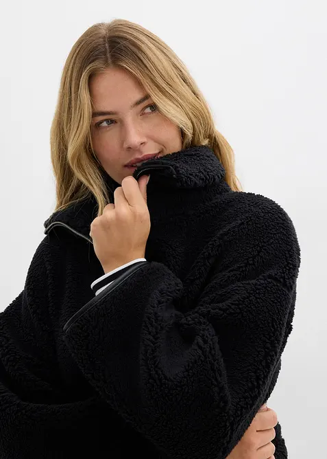 Veste oversize en polaire peluche, bonprix