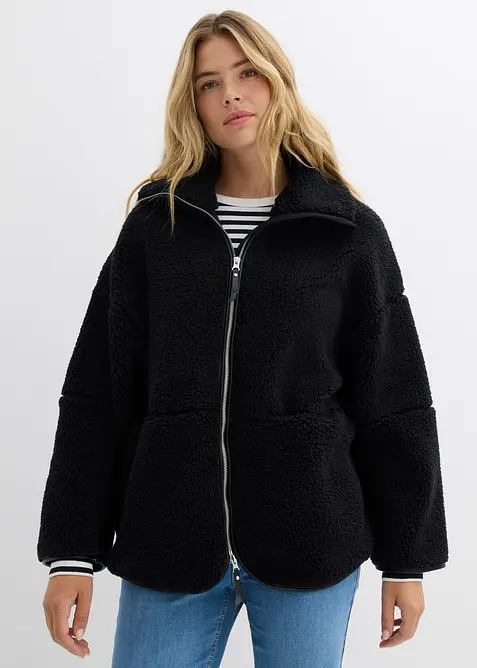 Veste oversize en polaire peluche, bonprix