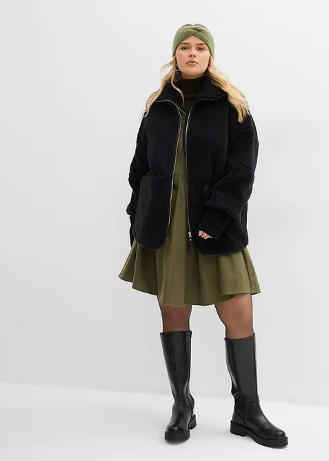 Veste oversize en polaire peluche, bonprix