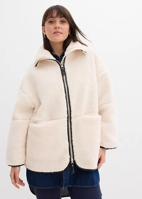 Veste oversize en polaire peluche, bonprix
