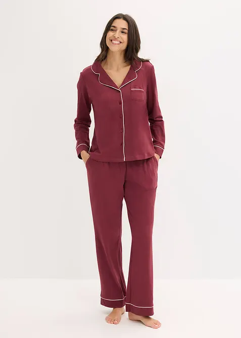 Pyjama boutonné 100% coton, bonprix