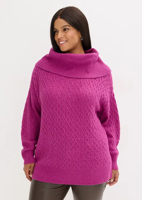 Pull à motif torsadé, bonprix
