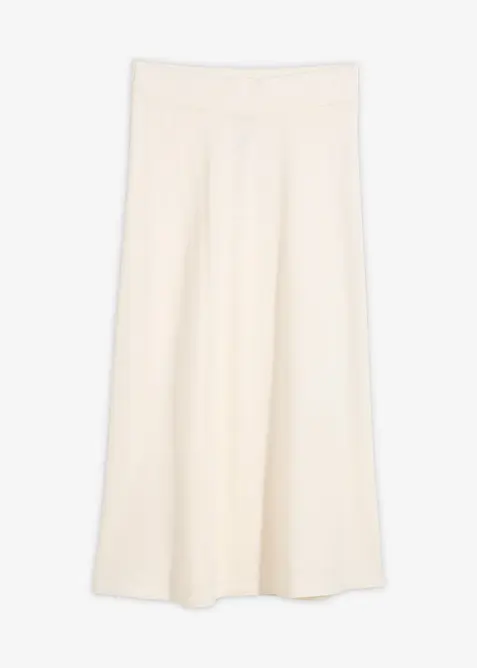 Jupe midi en maille douce, bonprix