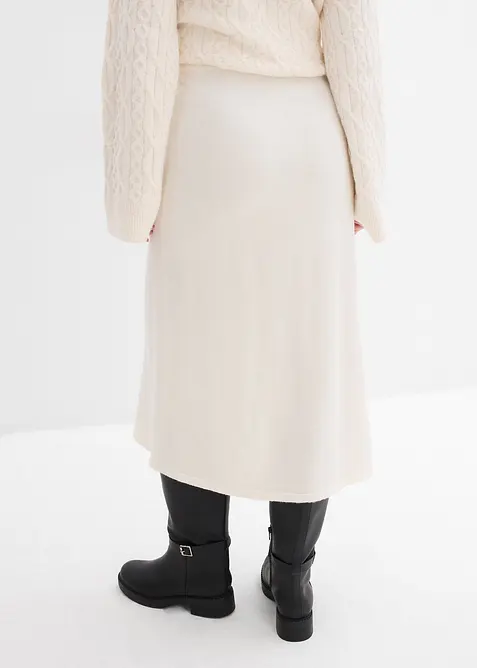 Jupe midi en maille douce, bonprix