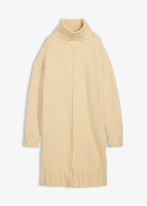 Robe en maille avec couture décorative, bonprix