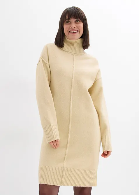 Robe en maille avec couture décorative, bonprix