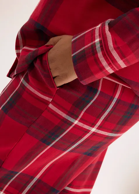 Pyjama en douce flanelle de coton avec pochette cadeau, bonprix