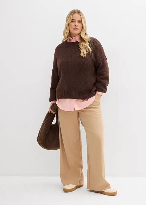 Pantalon à taille élastiquée, bonprix