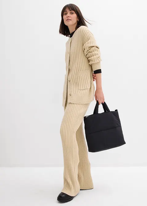 Pantalon en maille douce, bonprix