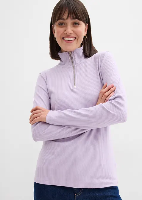 T-shirt côtelé doux, bonprix