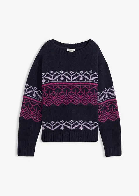 Pull à motif norvégien, bonprix