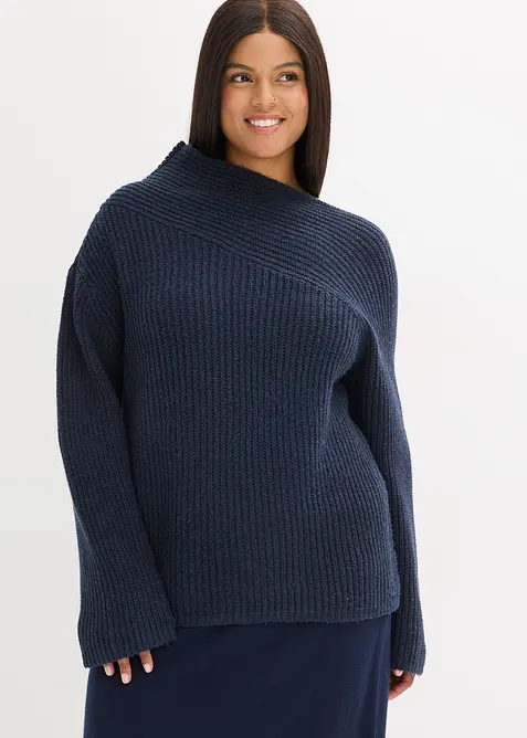 Pull oversize c&ocirc;tel&eacute;, bonprix