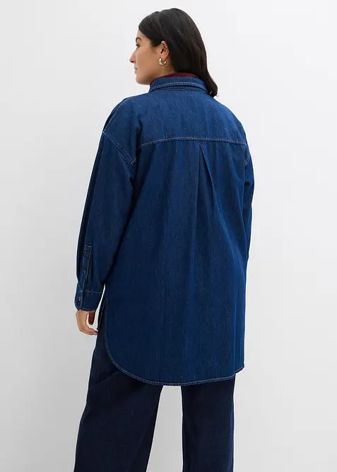 Chemisier oversize en jean épais, 100% coton, bonprix