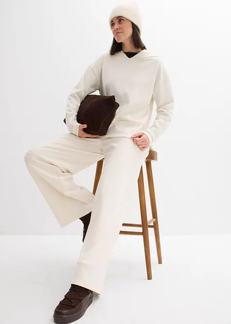 Sweat à capuche en jersey milano confortable, bonprix